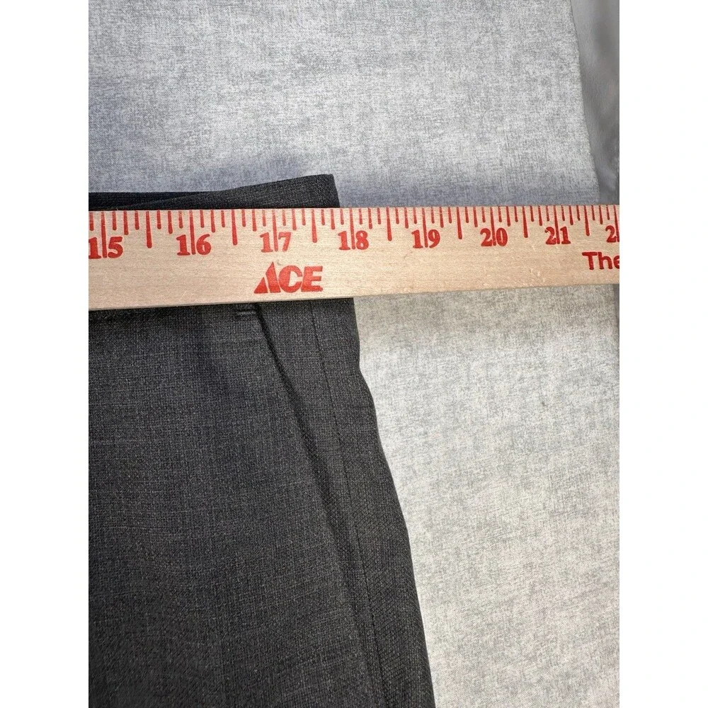 Banana Republic Performance Pant Slim Fit Grey Wool Blend  35” X 32” Trouser